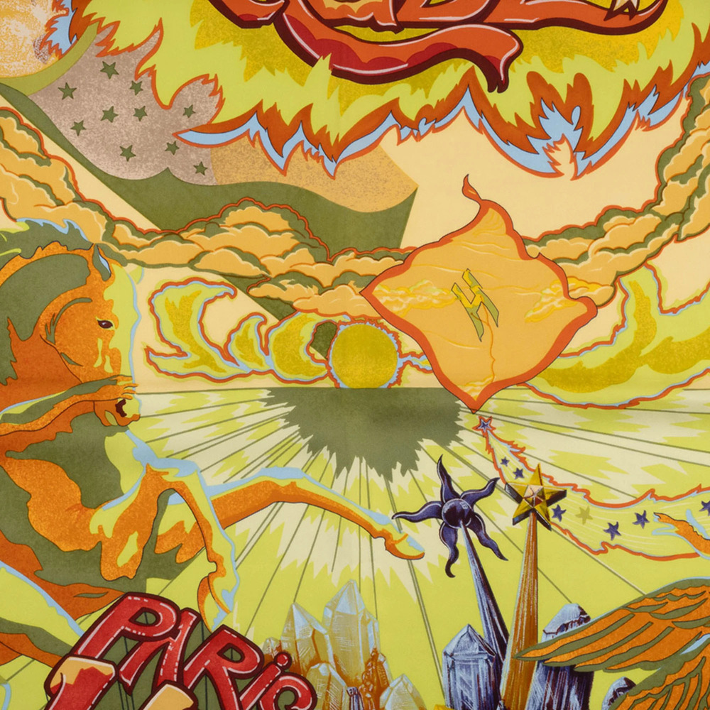 HERMES Yellow Silk Scarf - Picture 3 of 16